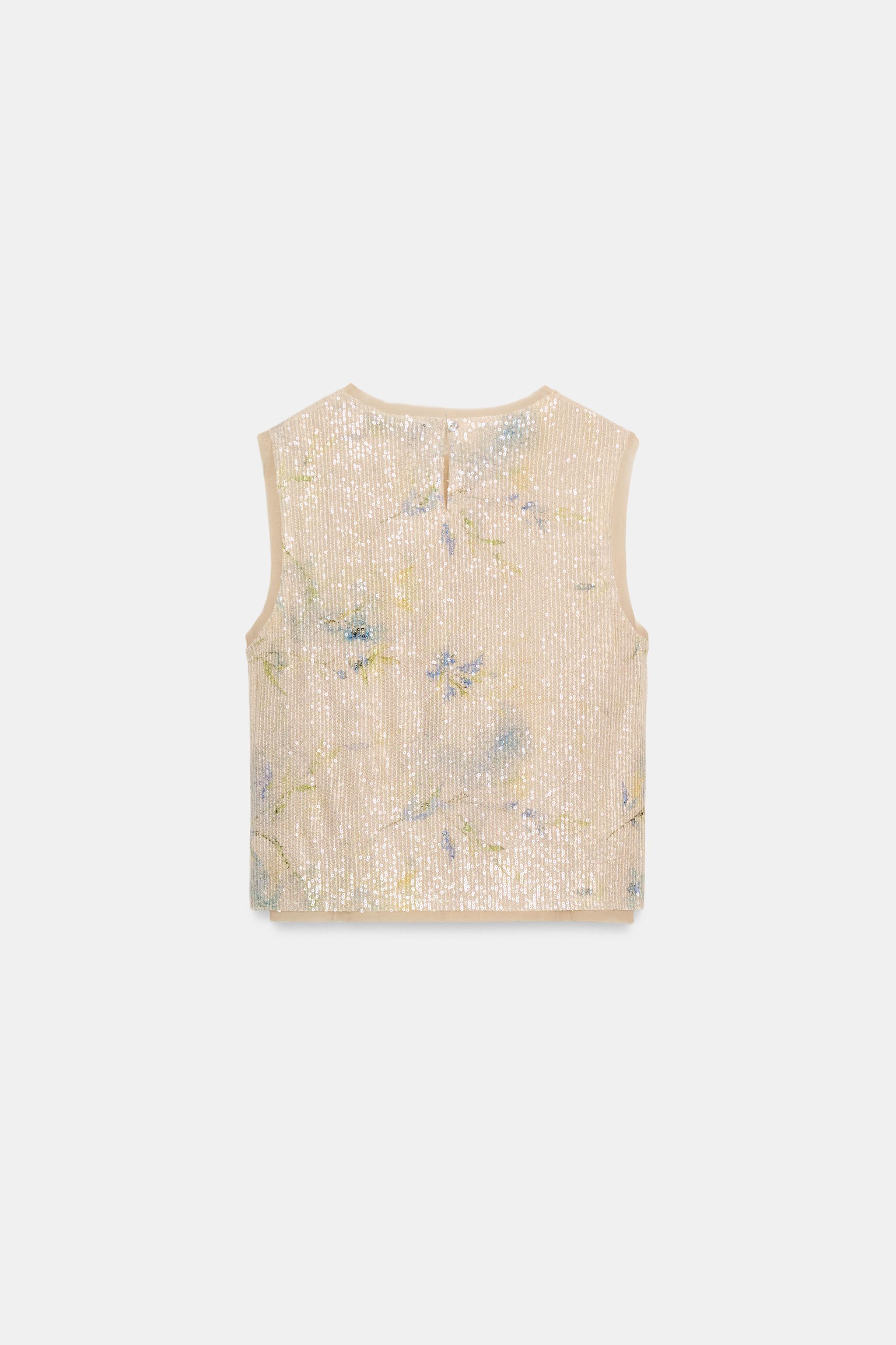 SEQUIN KNIT TOP